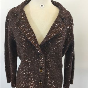 E by ECI Brown Blazer (B-55)